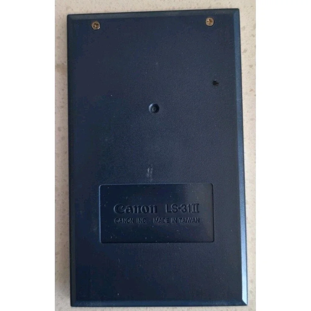 Canon LS-31 Solar Calculator with Case, Vintage Year 1984. Tested/ Works Great